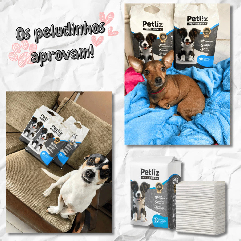 Tapete Higiênico Petliz | Alta Absorção e Controle de Odores para Cães