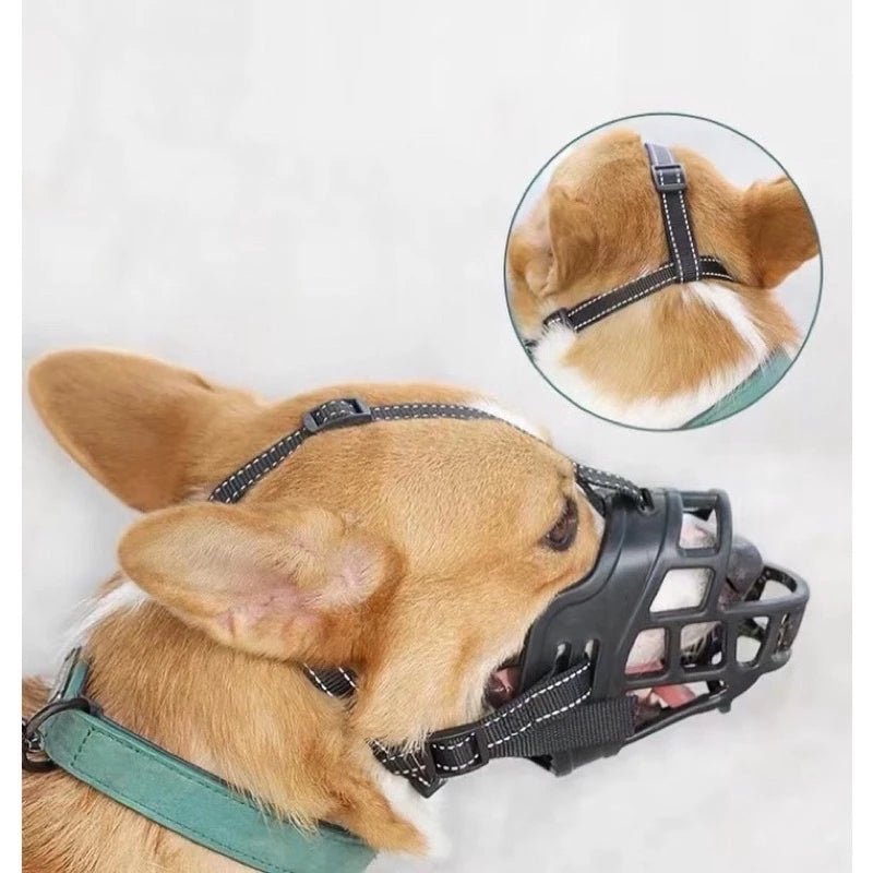 Focinheira Silicon™ | Conforto e Segurança para Cães em Passeios e Veterinário