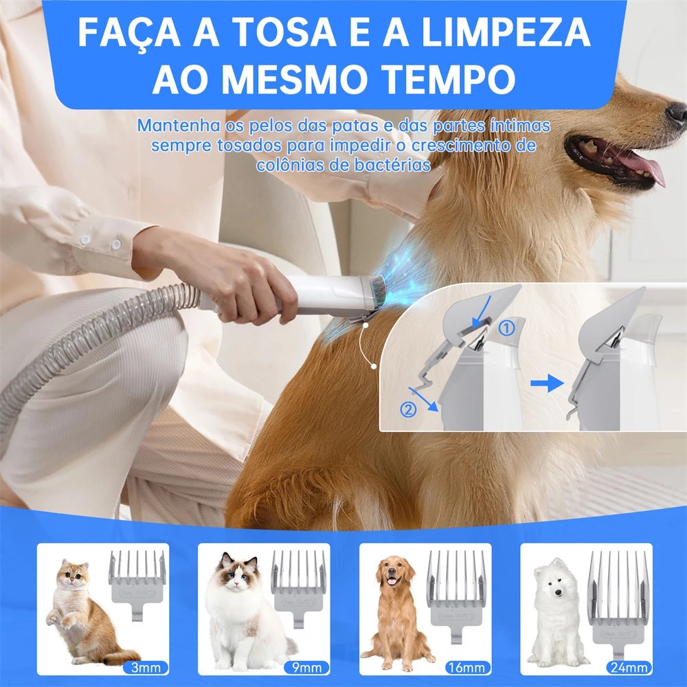 Superven™ | Aspirador Multifuncional 7 em 1 para Cães e Gatos