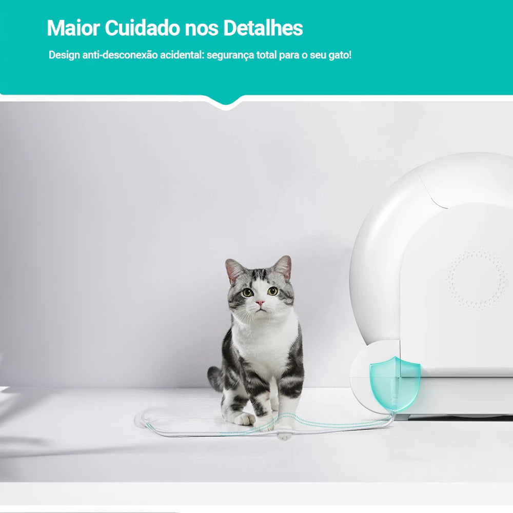 Newpet Barrel™ | Caixa de Areia Automática com Controle por Aplicativo para Gatos