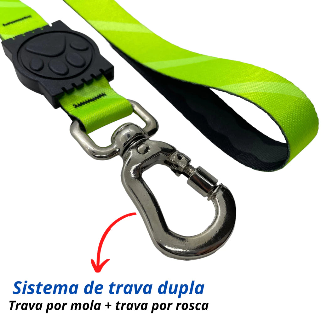 Guia Interpet™ |Guia Reforçada com Mosquetão de Alta Segurança